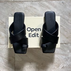 Open Edit Square Toe Sandals